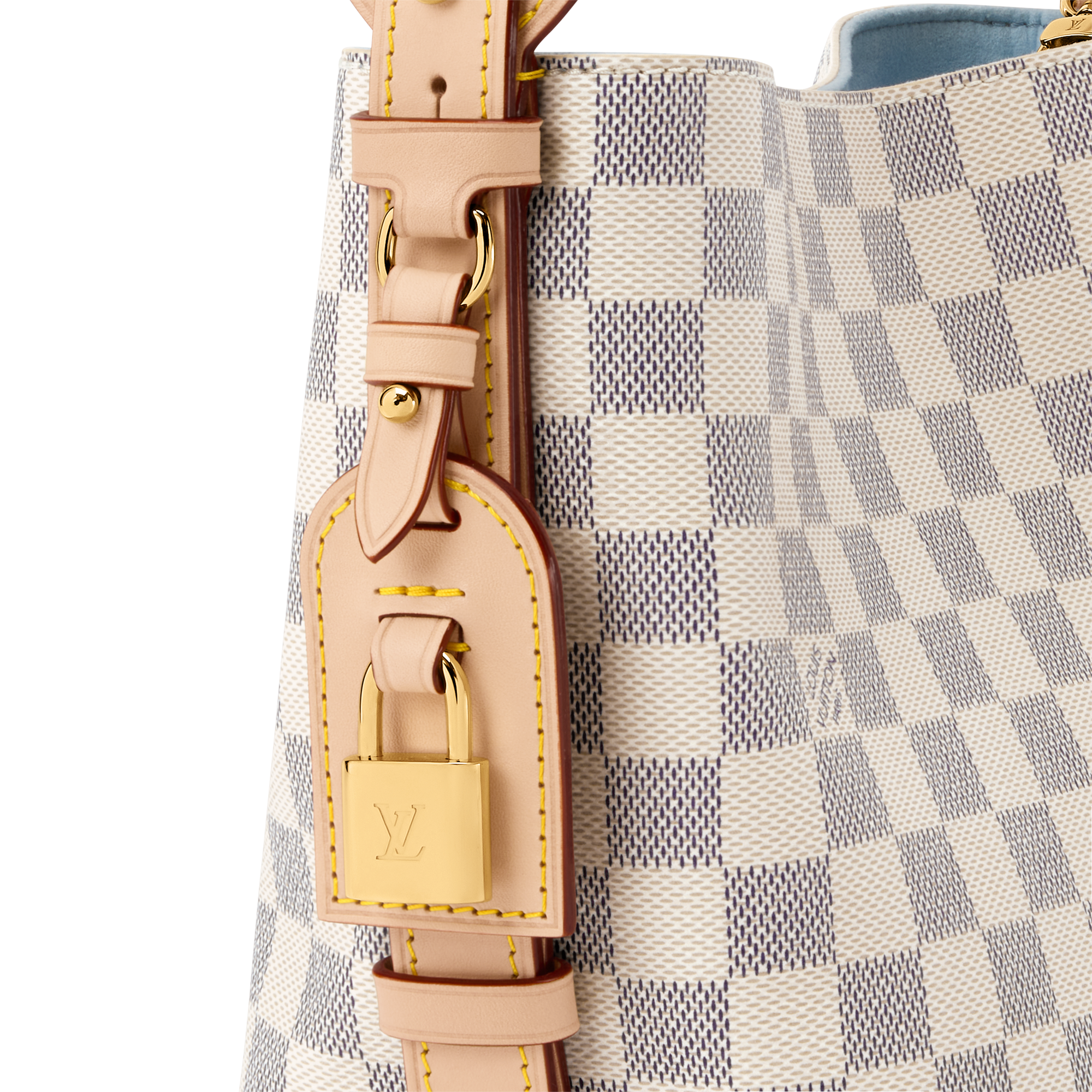 LOUIS VUITTON ルイ・ヴィトン オールイン BB ショルダーバッグ N40855 ダミエアズールキャンバス ホワイト  レディース【中古】 LOUIS VUITTON ルイ・ヴィトン オールイン BB ショルダーバッグ N40855